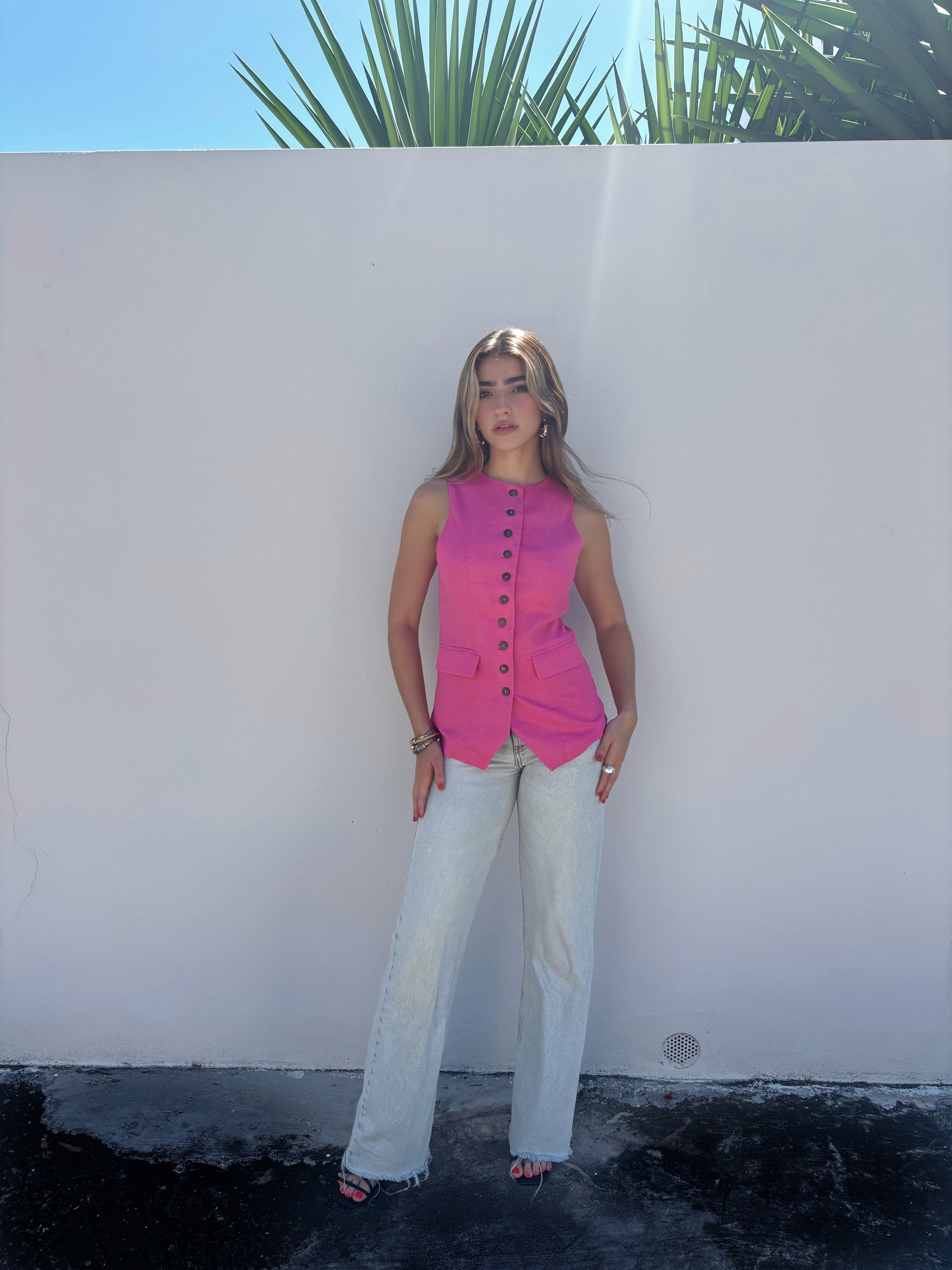 Pink vest