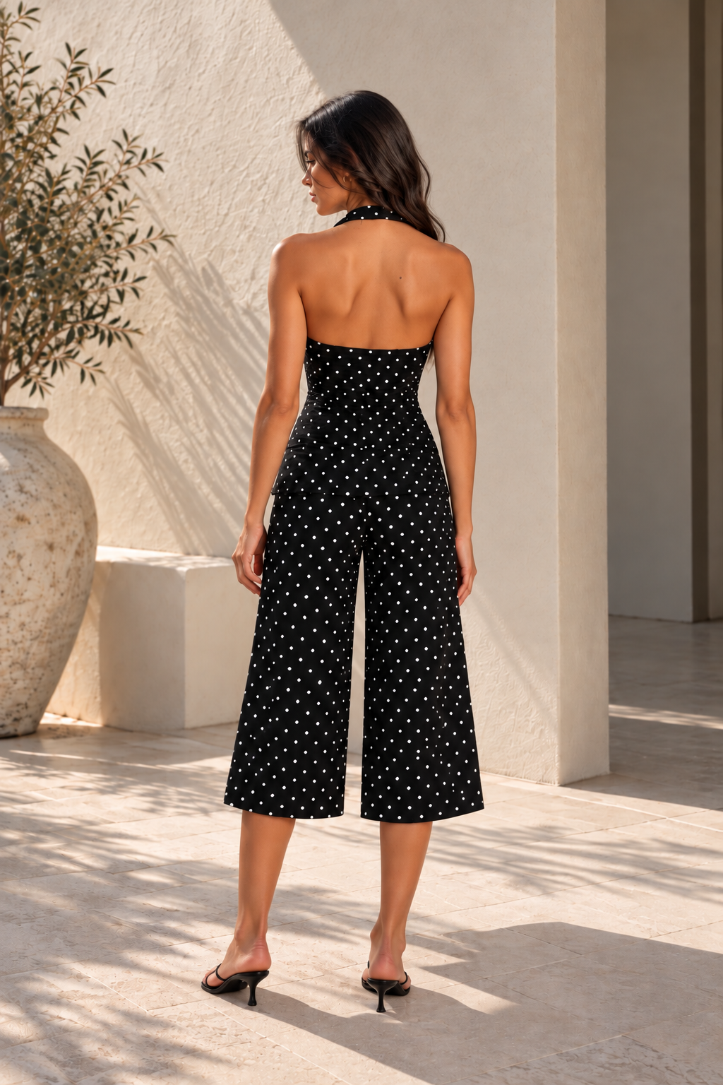 Polka Dot Capri Set