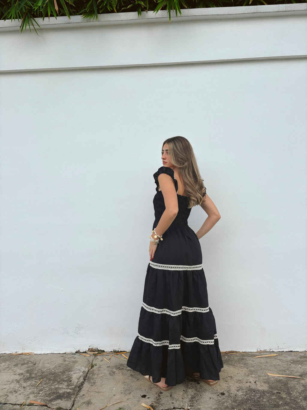 Black maxi dress
