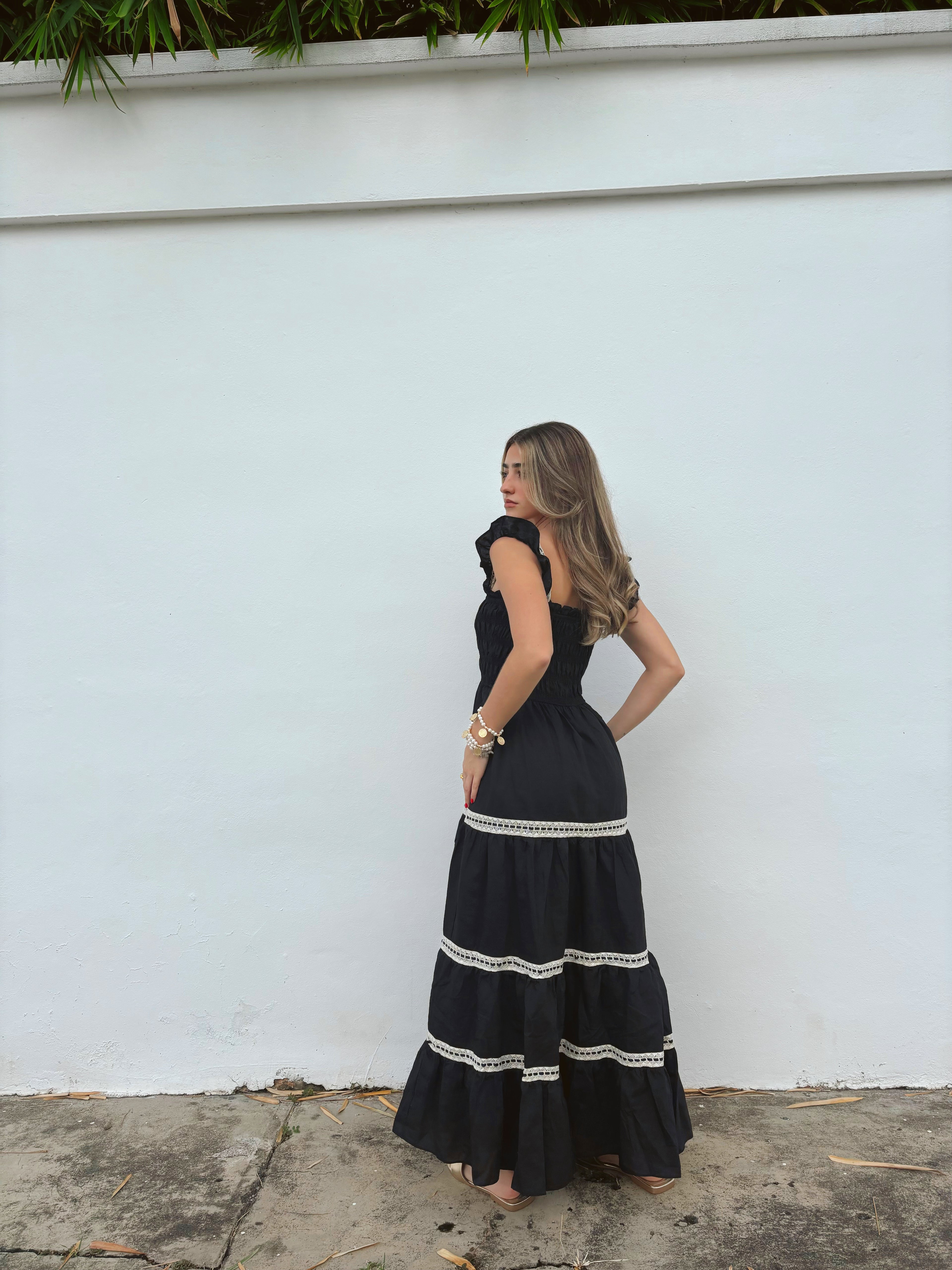 Black maxi dress