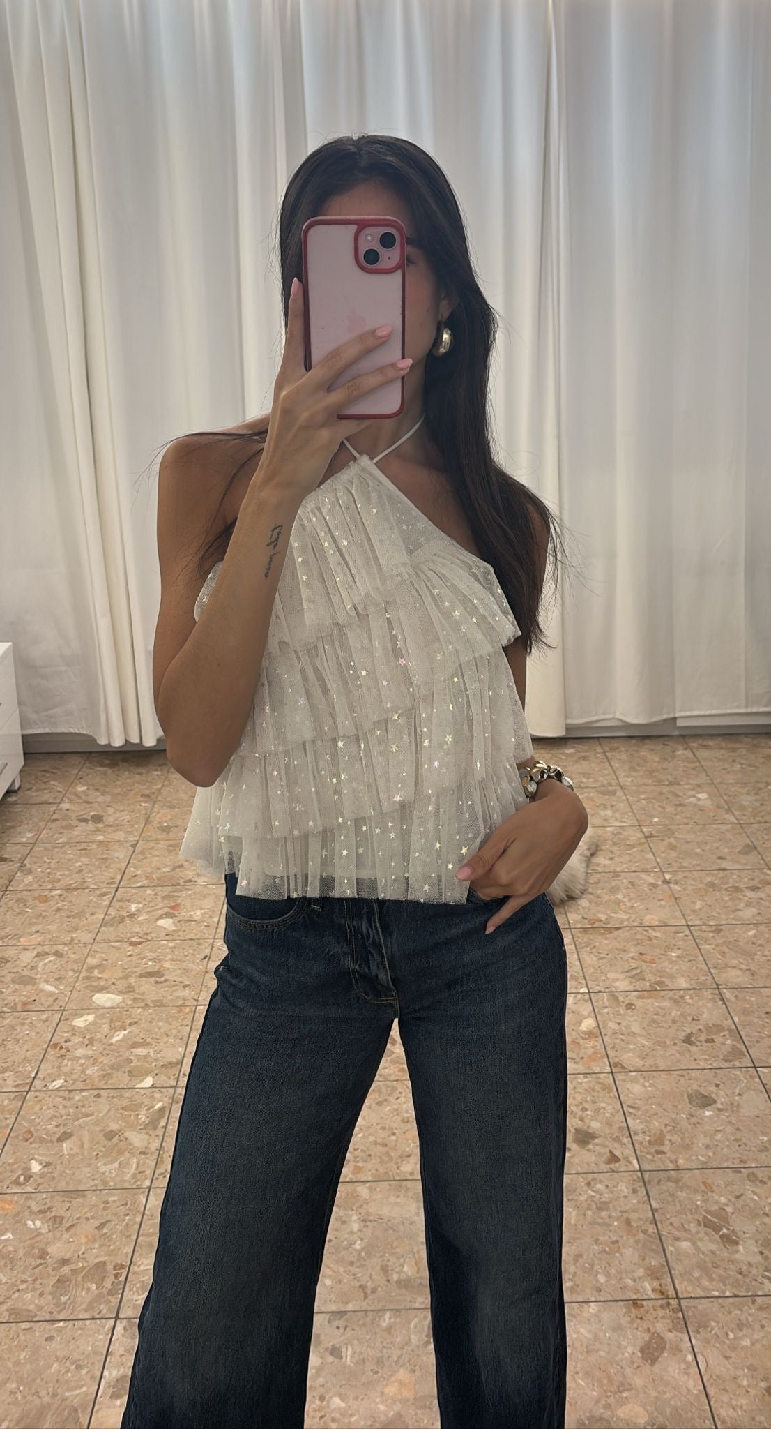 Sparkling star halter top