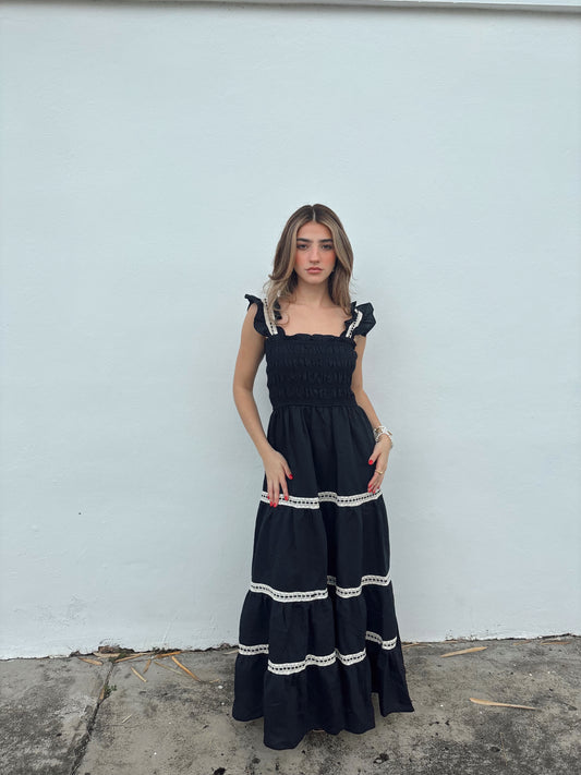 Black maxi dress