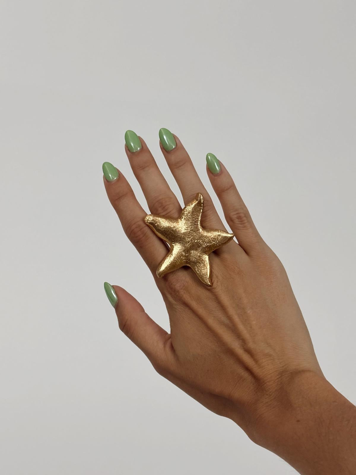 Chunky Adjustable Star Ring