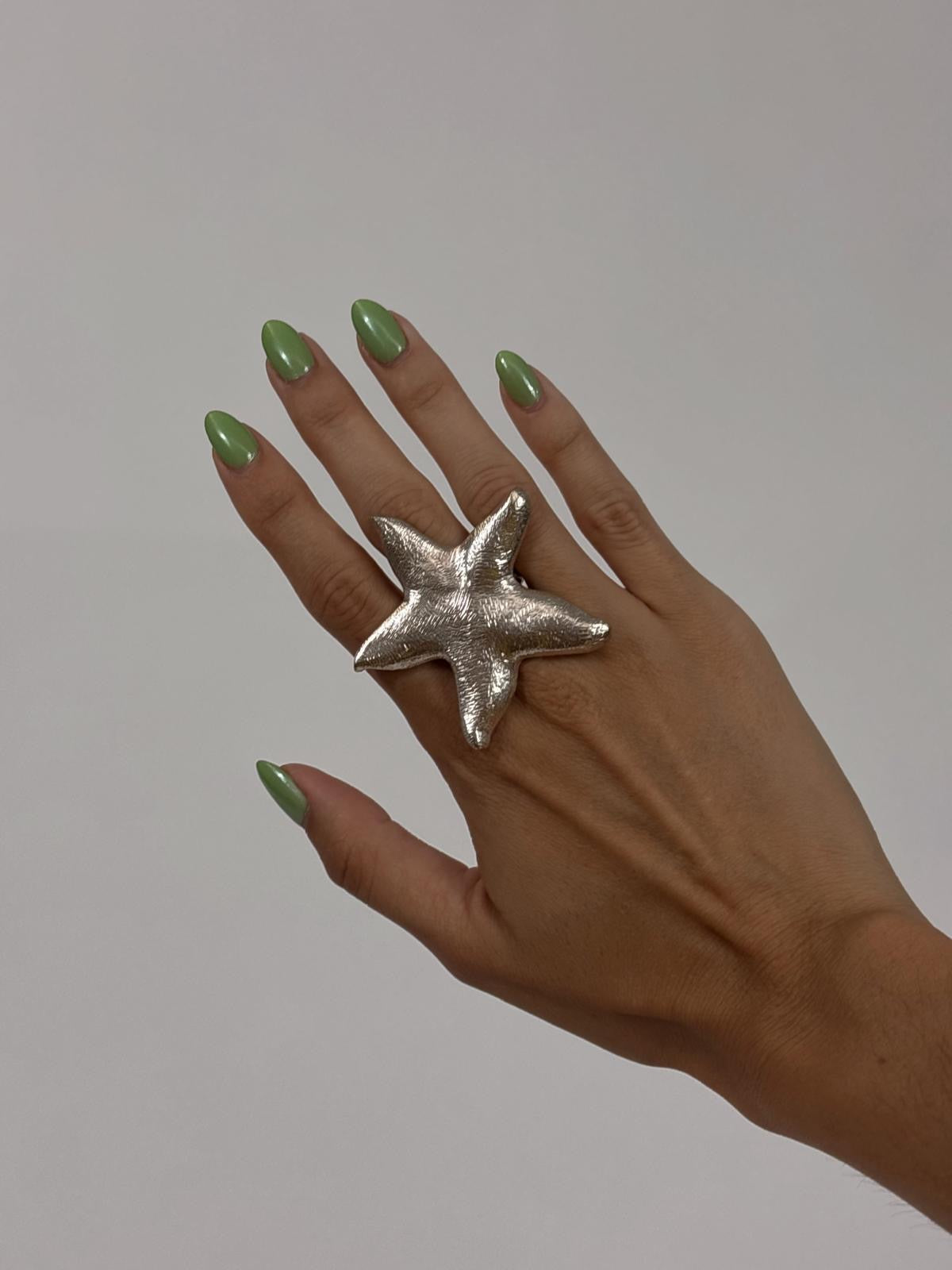 Chunky Adjustable Star Ring
