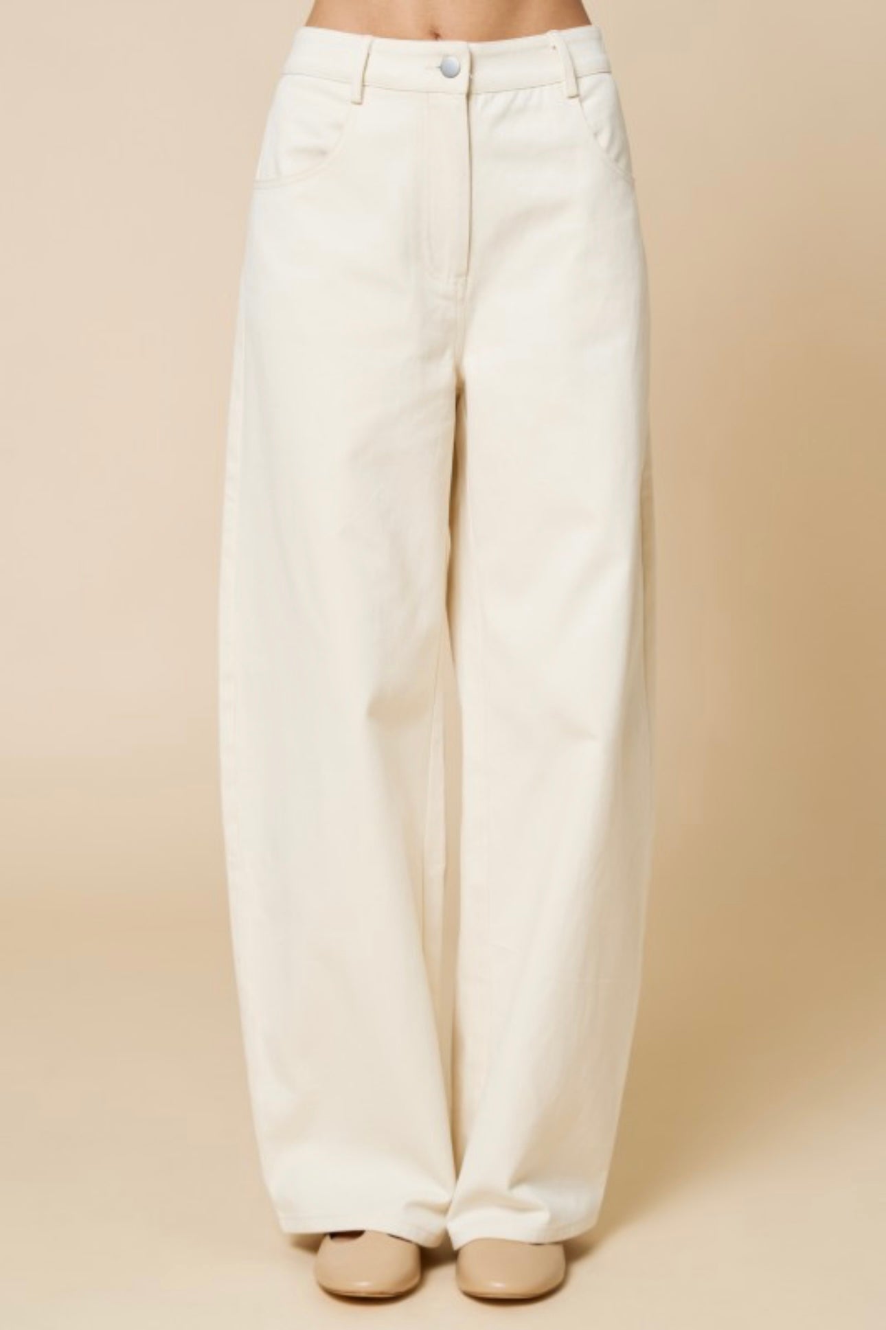 Barrel Cream Pants