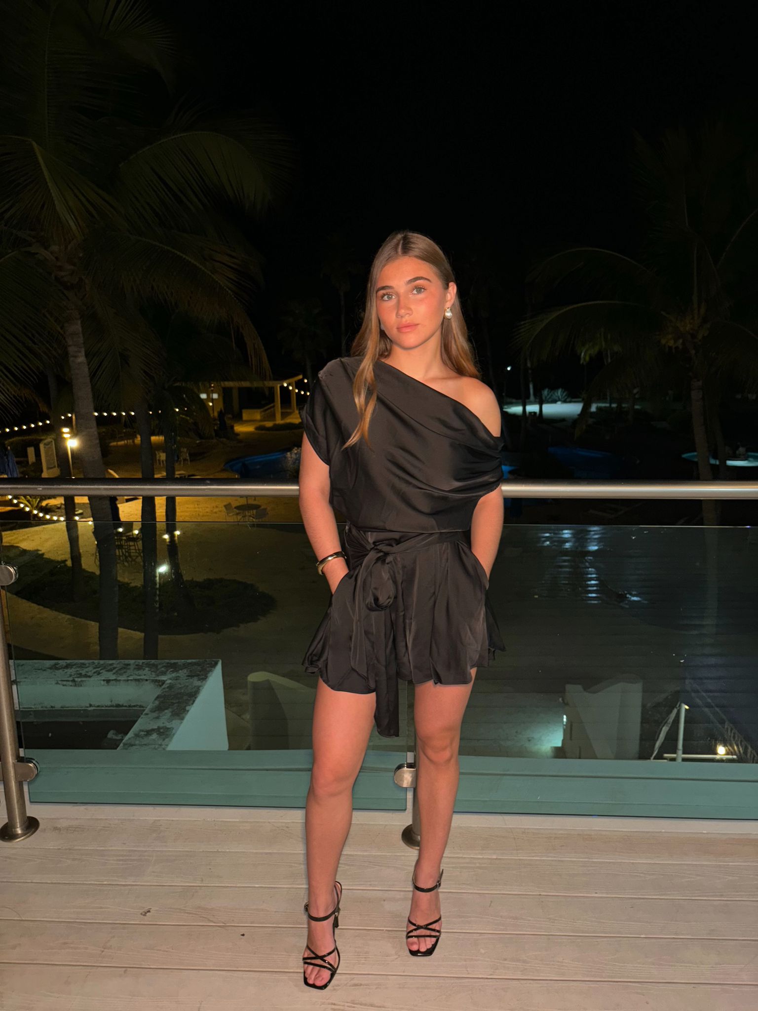 Satin romper